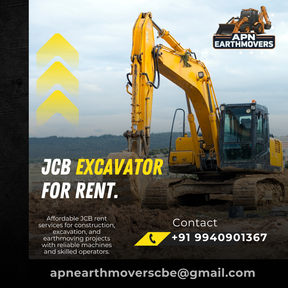 JCB Rental in Coimbatore – APN Earth Movers