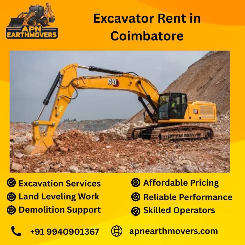 Excavator Rent In Coimbatore