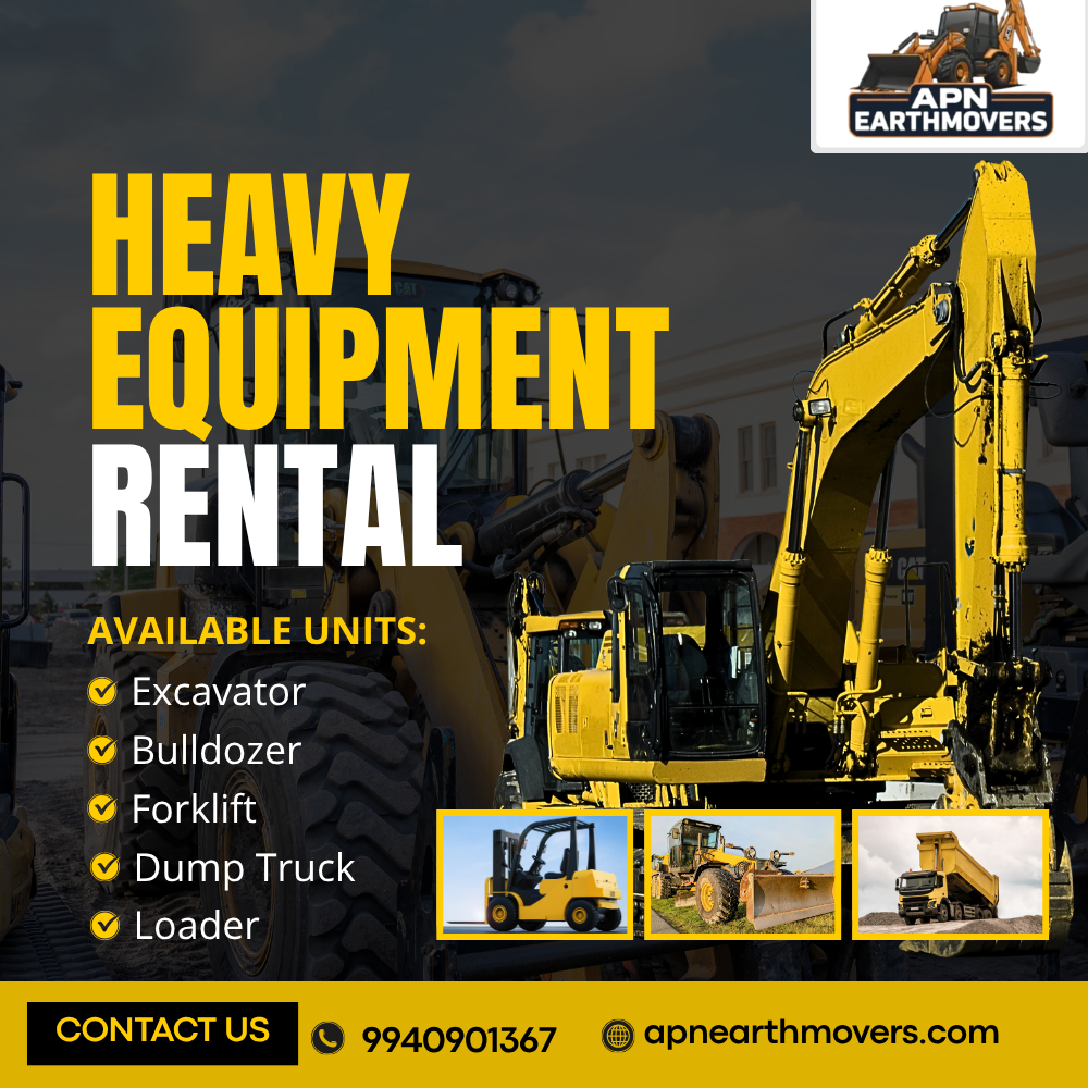 Earthmoving Equipment Rental in Coimbatore