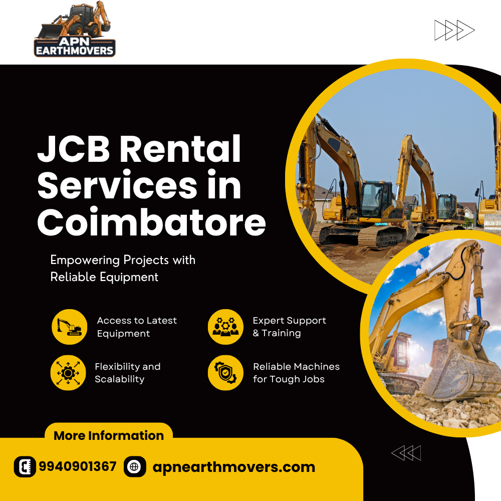 JCB Excavator Rental in Coimbatore