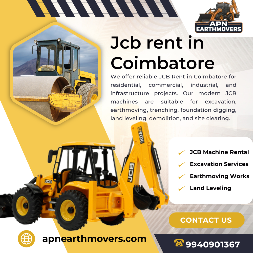 JCB Machine Hire In Coimbatore