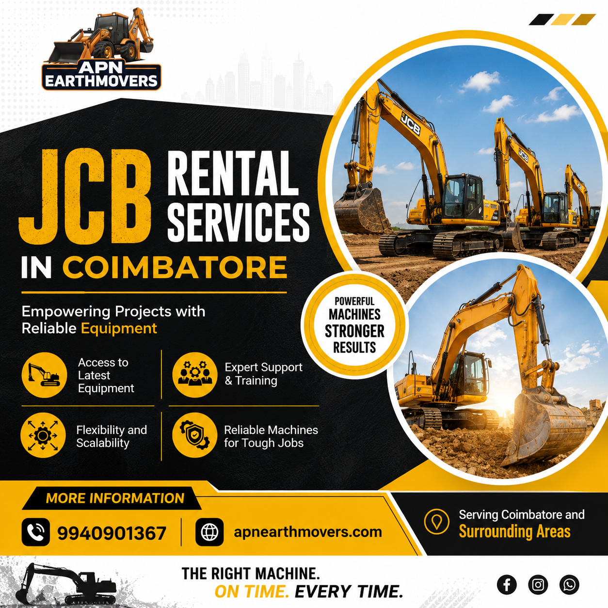 Heavy Equipment Rental in Coimbatore
