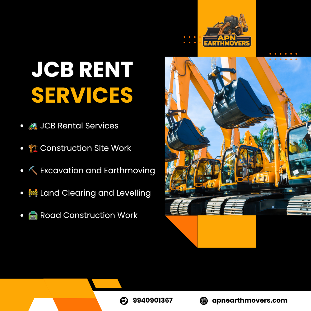 Excavator Rental Services In Coimbatore